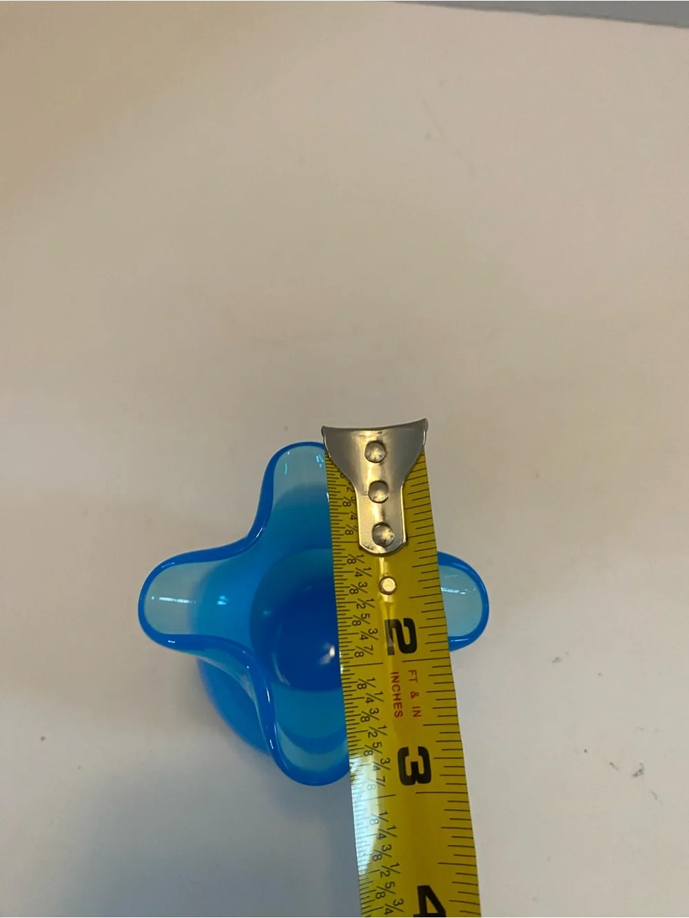 Hand Blown Art Glass Light Blue Pinched Vase 3.75
